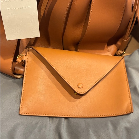 NWT ULLA JOHNSON Lotus Pleated Bucket Bag - Picture 4 of 11